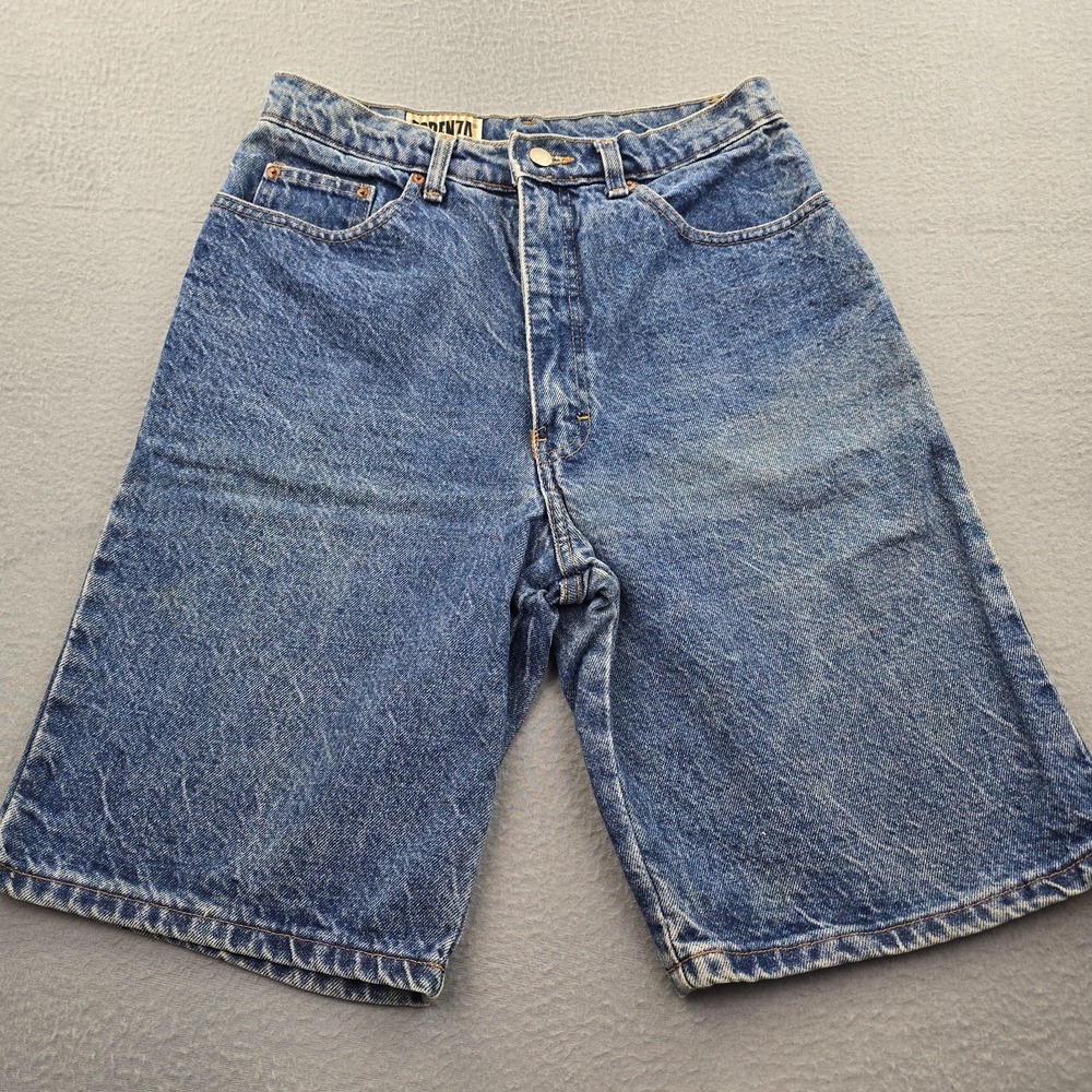 Vintage Forenza Jean Shorts Womens 12 Blue Denim Streetwear Outdoor 10" Inseam